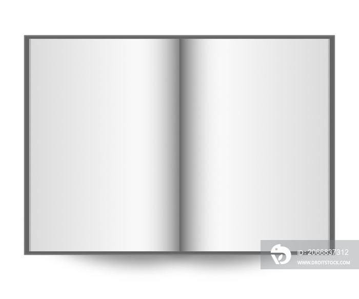 Blank open book