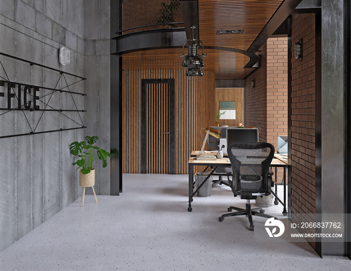 Loft style modern office