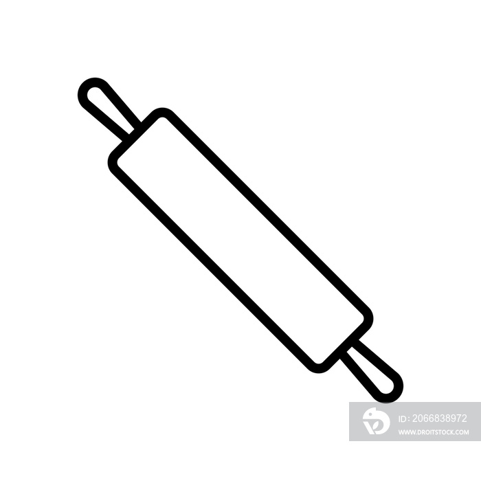 rolling pin icon vector template