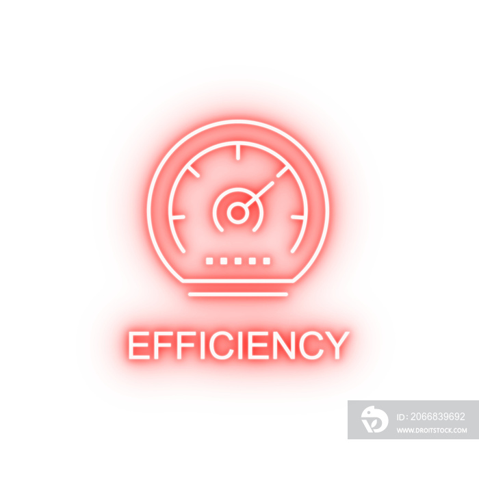 efficiency line neon icon