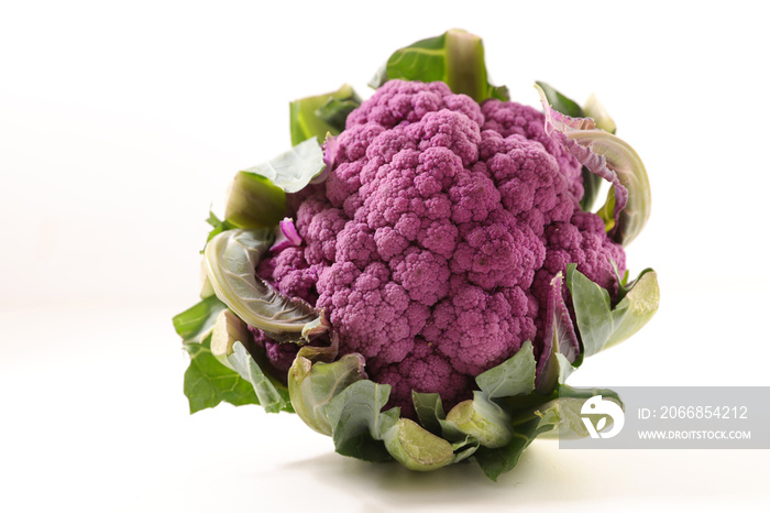 purple cabbage- violet cauliflower and leaf