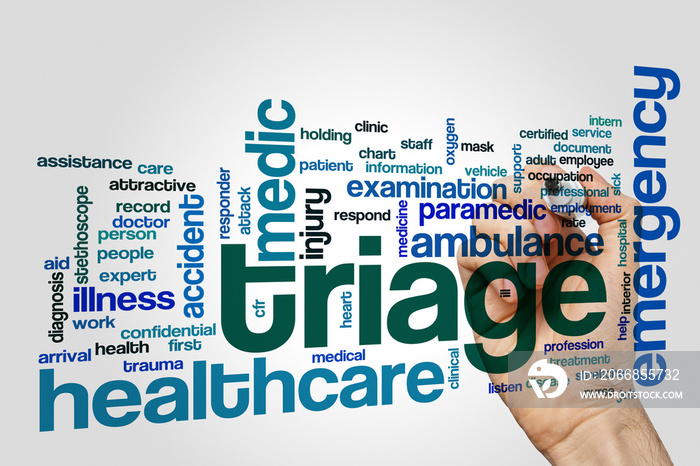 Triage word cloud