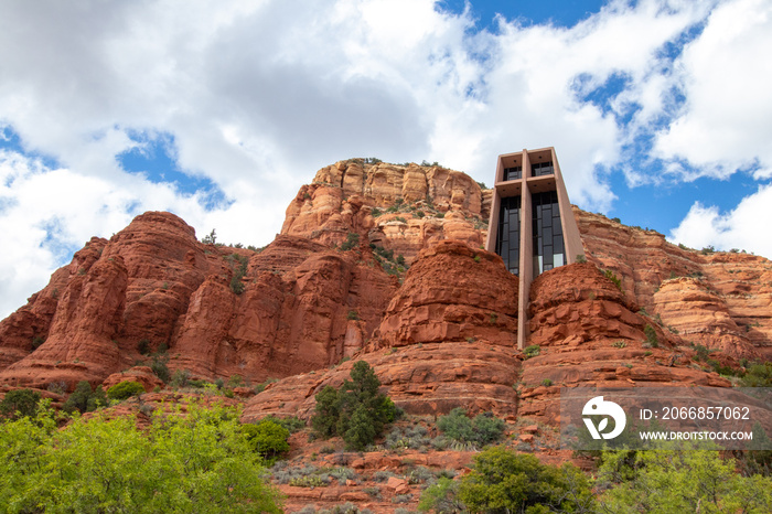 The Chapel of the Holy Cross is a Roman Catholic chapel built into the buttes of Sedona, Arizona, and is run by the Roman Catholic Diocese of Phoenix, as a part of St. John Vianney Parish in Sedona