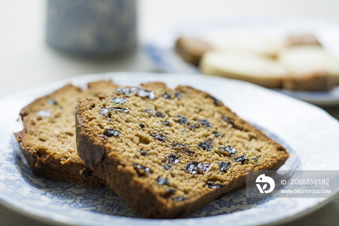 Bara Brith with Tea Set