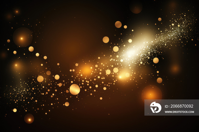 gold abstract background with bokeh sparcle, glitter