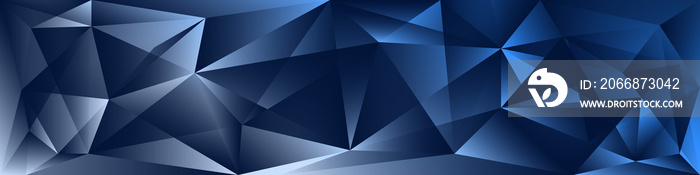 Abstract blue low poly background design