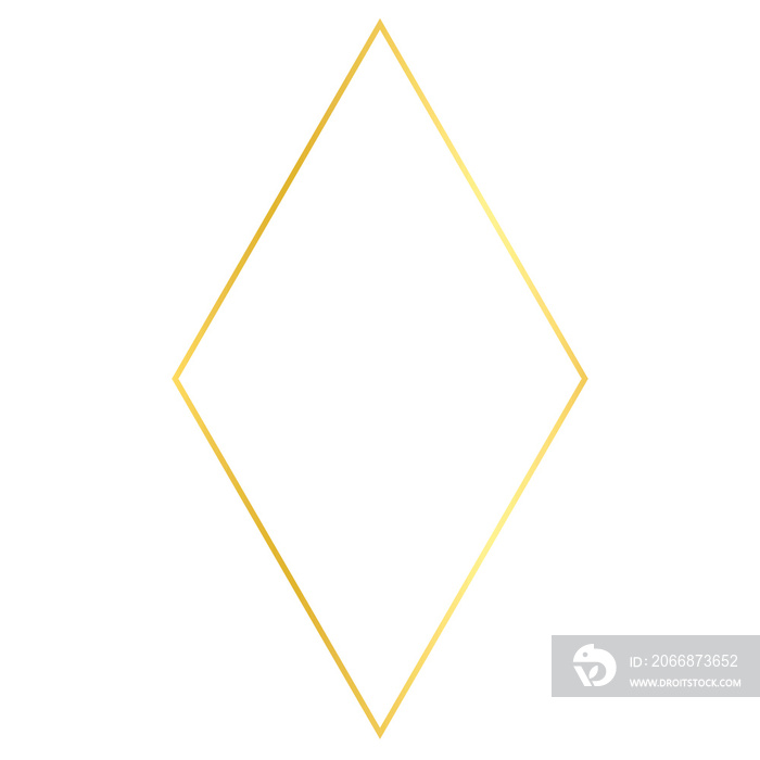 Gold Geometric Frame