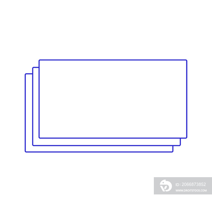 rectangle sheets in geometric line for copy space and design element