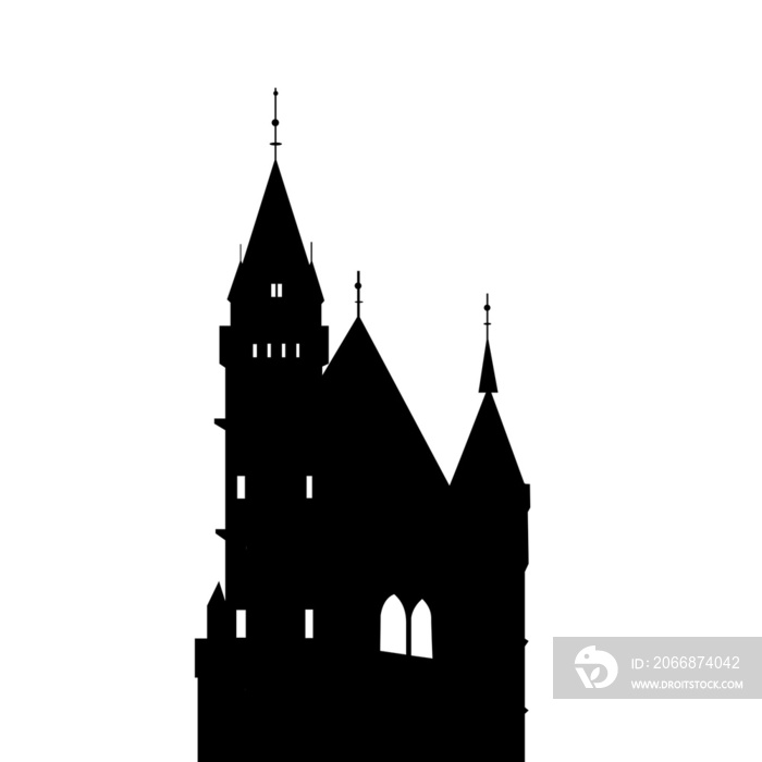 Castle Silhouette for manipulation illustration