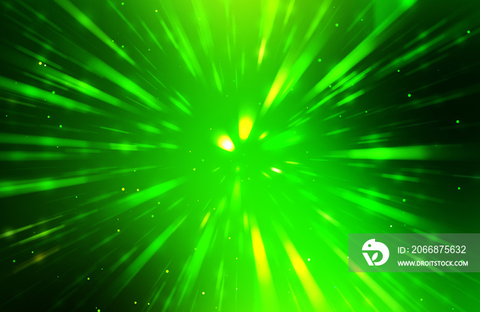 Glossy vibrant and colorful wallpaper. Light explosion star with glowing particles and lines. Beautiful abstract rays background.