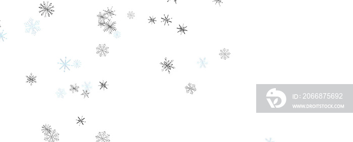 With Realistic Snowflakes Overlay On Light Silver Backdrop. Xmas Holidays