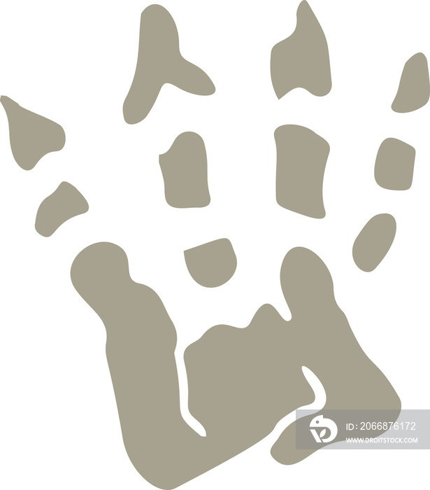 Stencil imprints of fossil of prehistoric animal dinosaur, bird, lizard, fish. Gray archeology fragments. Set of realistic hand drawn sketch art. PNG illustration