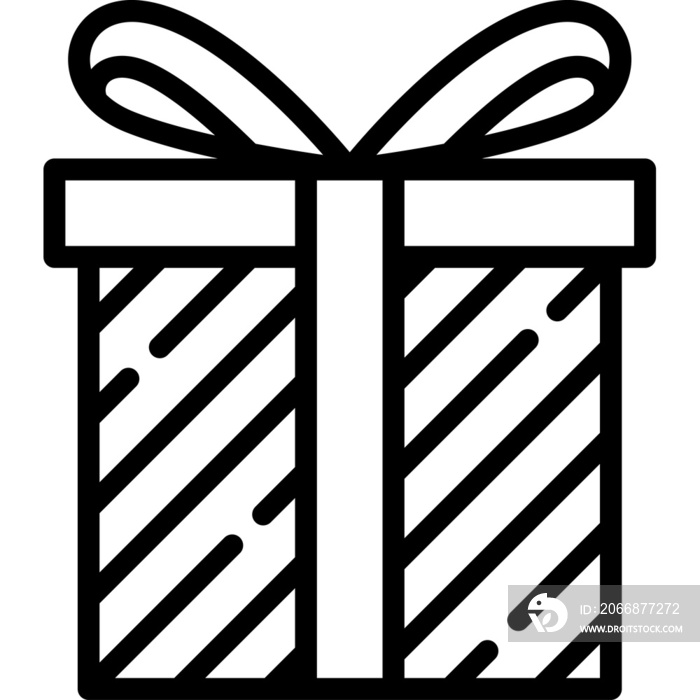 Gift boxes icon. Outline design. For presentation, graphic design.