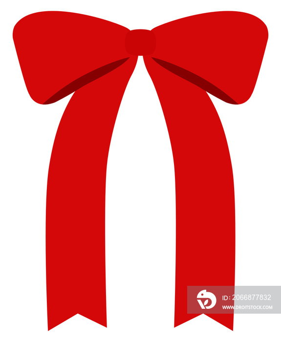 Red ribbon bow christmas