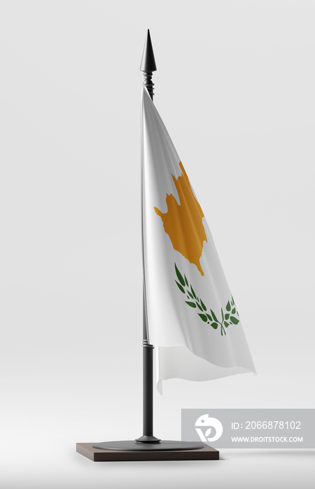 CYPRUS National Colors, CYPRIOT National Flag (3D Render)