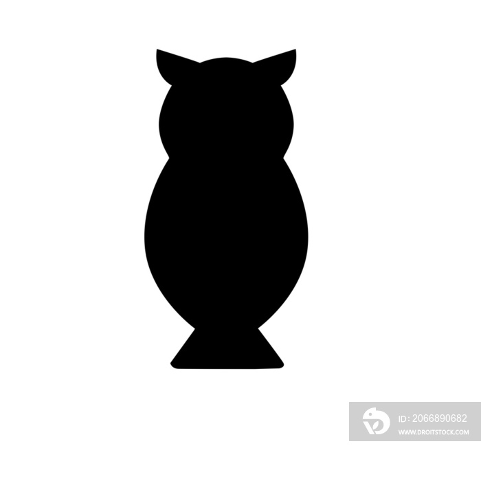 owl halloween sitting black silhouette