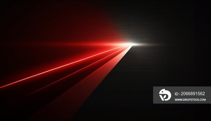 red laser beams on a dark background, minimalist style.