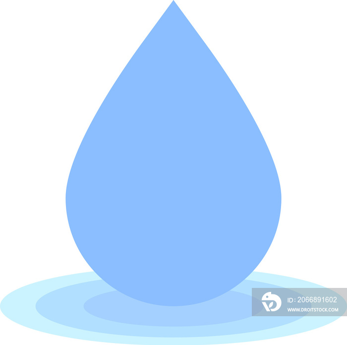 Water drop icon, transparent background, PNG