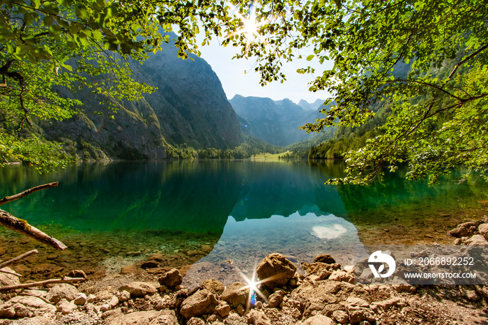 Obersee südlich des Königsee im Berchtesgadener Land