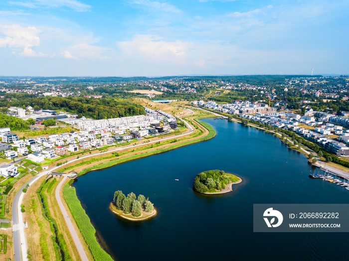 Phoenix See lake in Dortmund