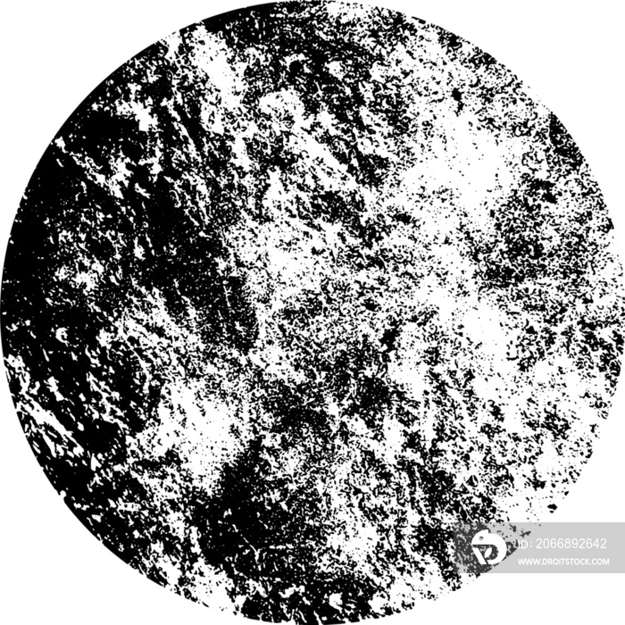 circular metallic element with a transparent background