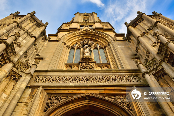 Tom Tower, Low Angle, Christ Church College, Oxford, England, United Kingdom