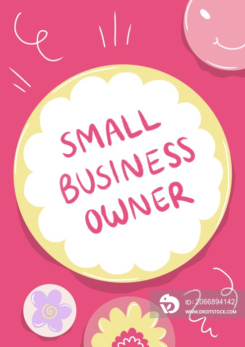 Small business owner badge