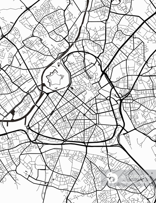 Lille France City Map