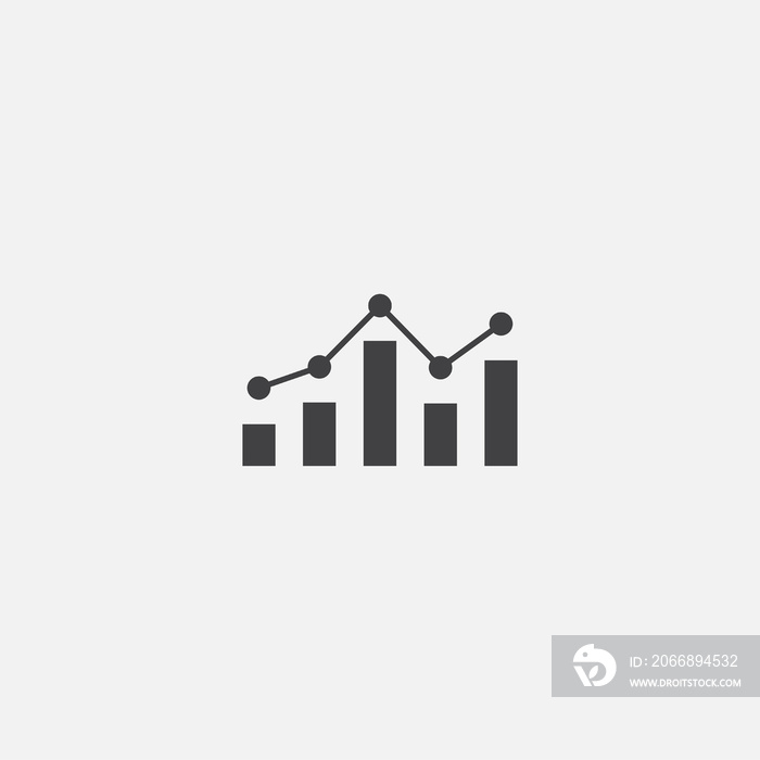 Stock market icon. Simple element illustration