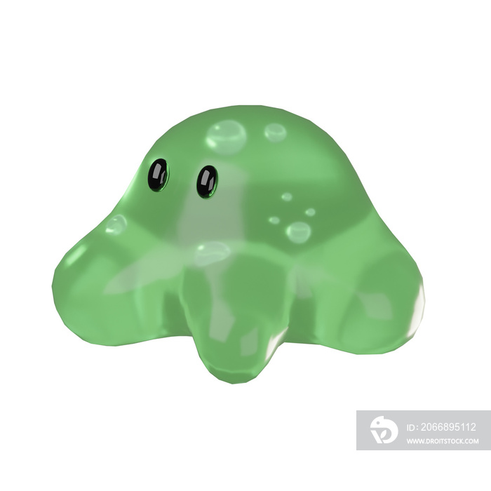 3D Cute Slime Illustration