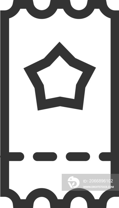 Ticket linear icon