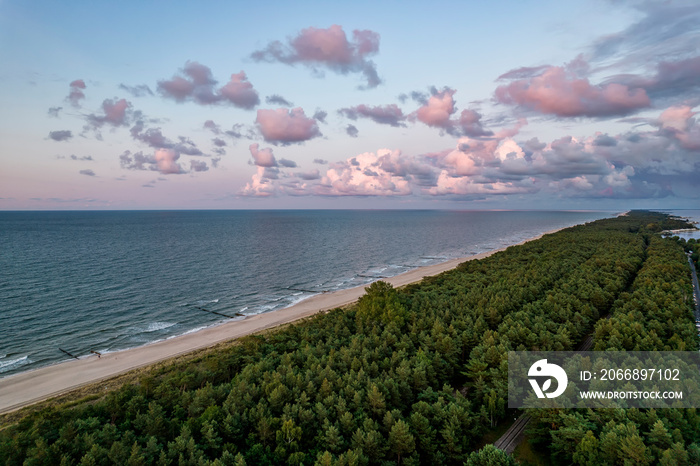 Hel Peninsula, Poland. 35-km-long sandbar peninsula in northern Poland.