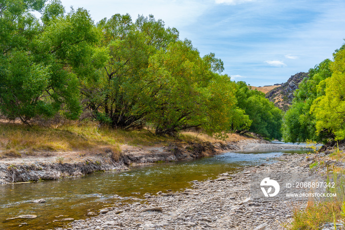 Manuherikia river in central Otago, New Zealand