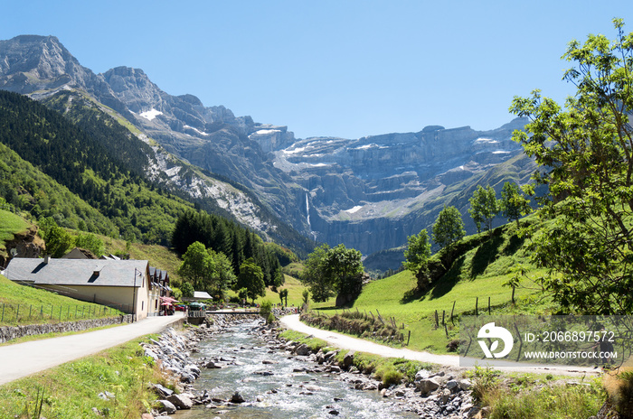 Road to Cirque de Gavarnie, Hautes-Pyrenees, France