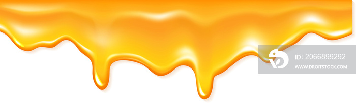 Dripping liquid honey