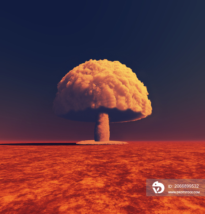 Atomic bomb explosion