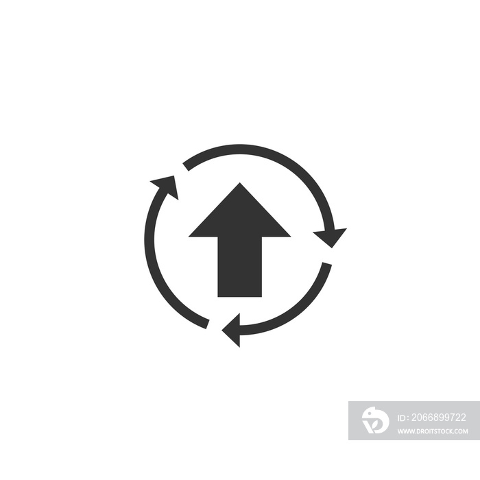 Improve icon in simple design. Vector illustration