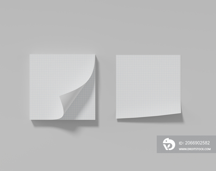 Blank white post note papers, sticky note