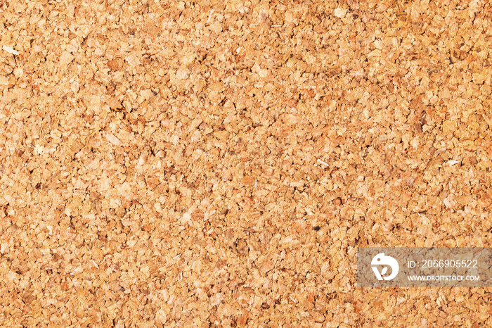 Empty copy space cork board texture. Brown natural corkboard backdrop for graphic design.