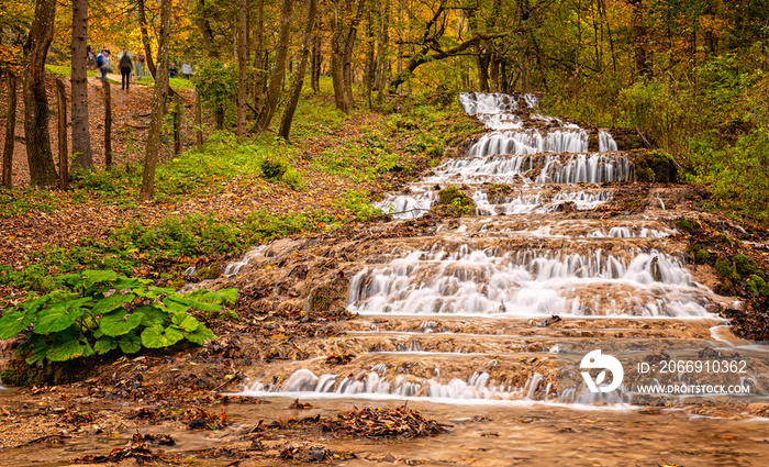 Waterfall at Szalajka valley, Hungary in autumn