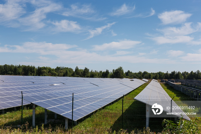 Photovoltaic panels of ground-mounted solar power station