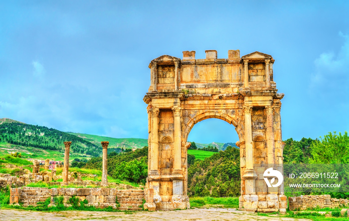 Arch of Caracalla at Djemila in Algeria