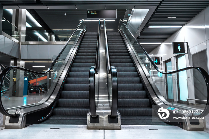 escalator at the airport