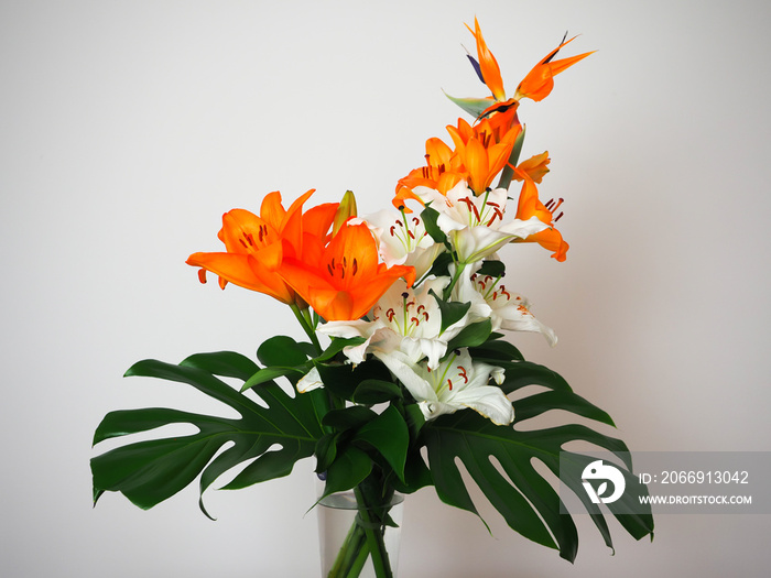 wonderful flower arrangement with plants