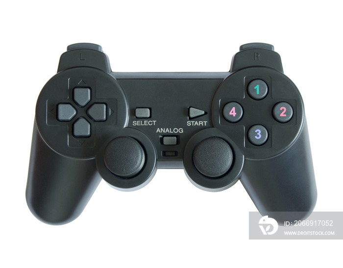 game controller isolated with clipping path for mockup