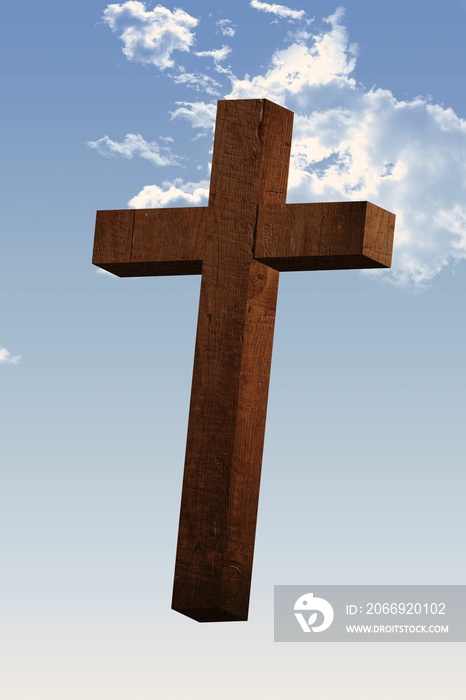 Cross against sky