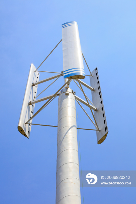 Vertical axis wind turbine in Inner Mongolia, China