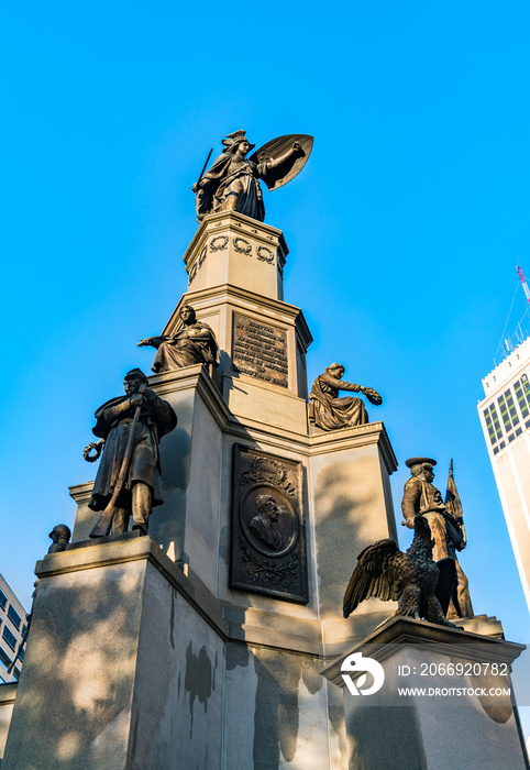 Soldiers and Sailors Monument, a Civil War memorial in Detroit - Michigan, United States