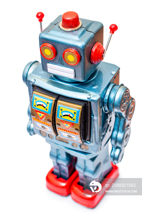 Vintage tin robot toy