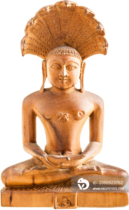 wooden buddhist statuette